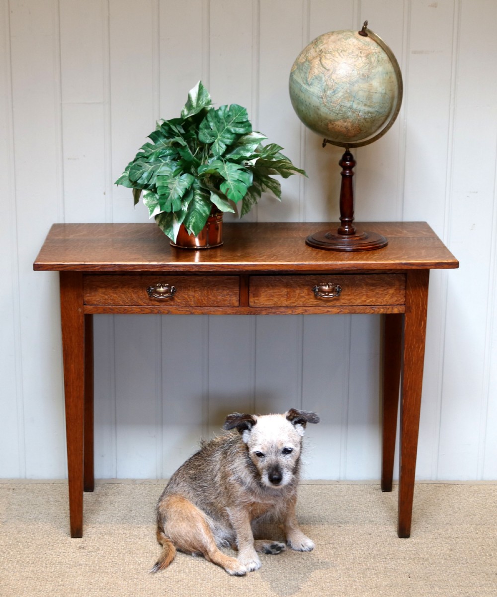 Arts And Crafts Low Oak Side Table  View VI