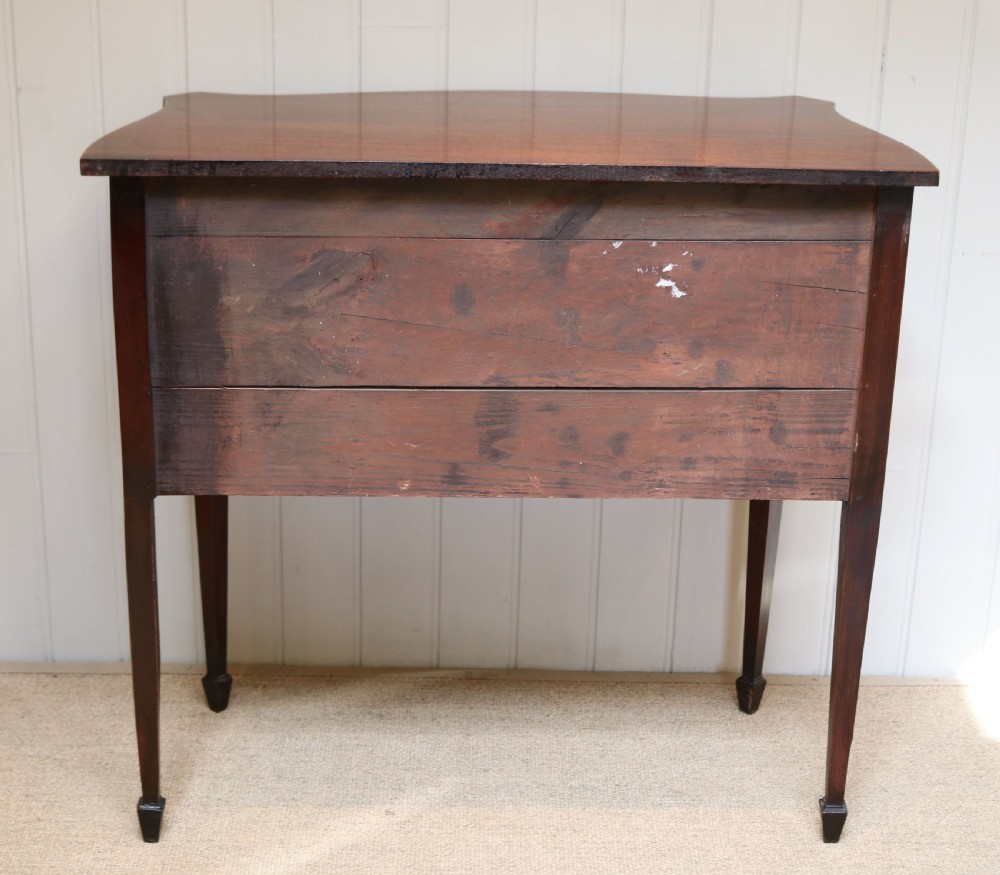 Mahogany Serpentine Front Side Cabinet  View VIII