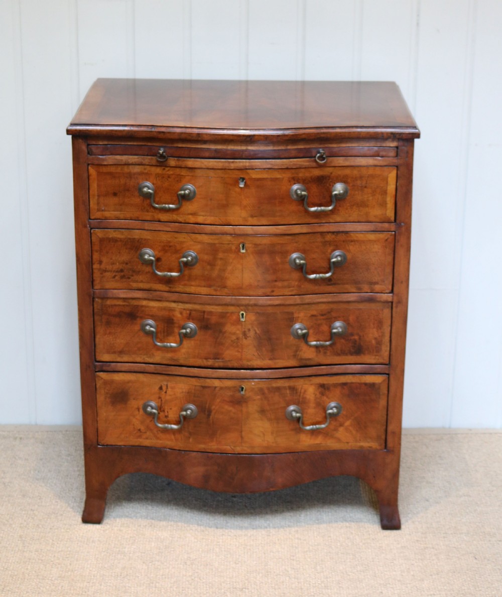Small Proportioned Walnut Chest Of Drawers