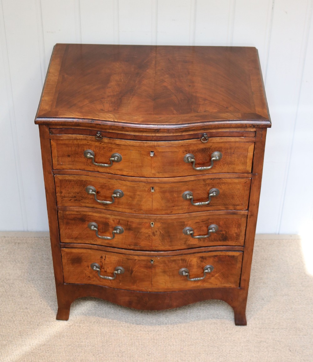 Small Proportioned Walnut Chest Of Drawers View III