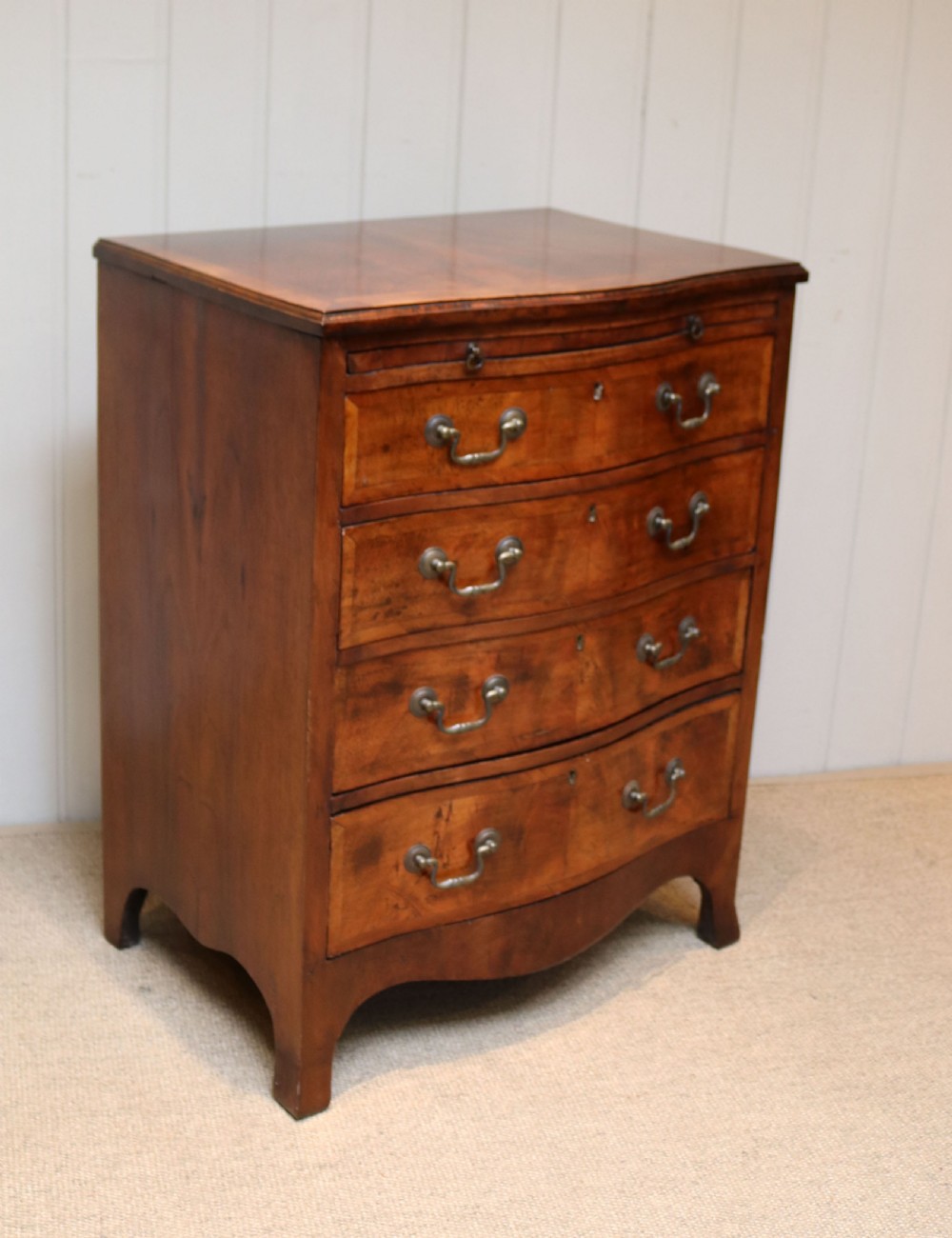 Small Proportioned Walnut Chest Of Drawers View V
