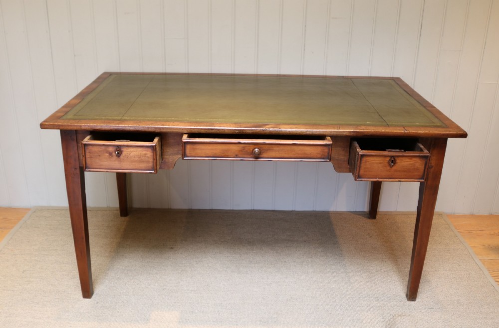 Large Rustic Poplar Writing Table View V