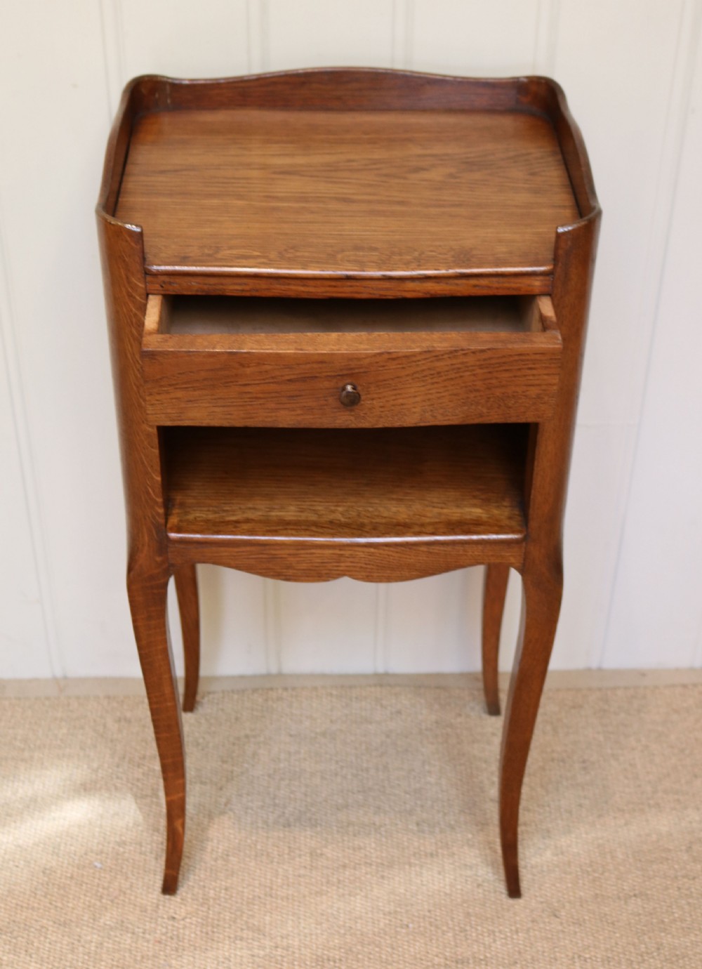 French Oak Bedside Cabinet View IV