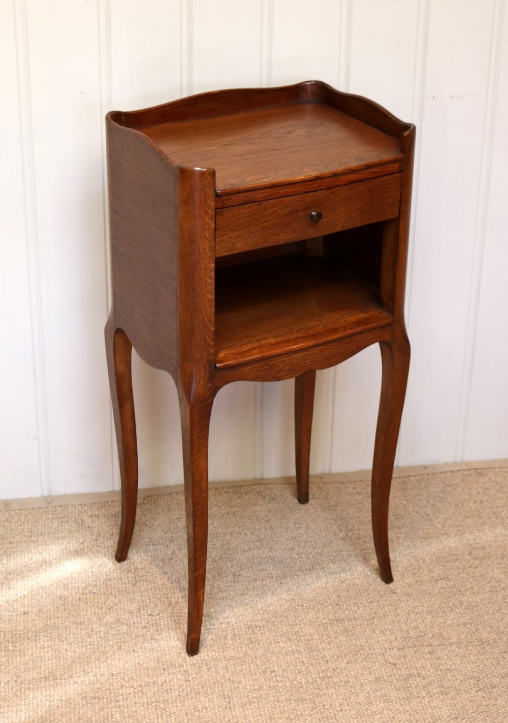 French Oak Bedside Cabinet View V
