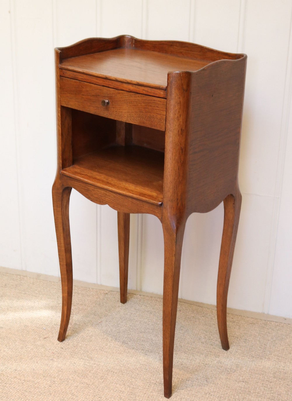 French Oak Bedside Cabinet View VI