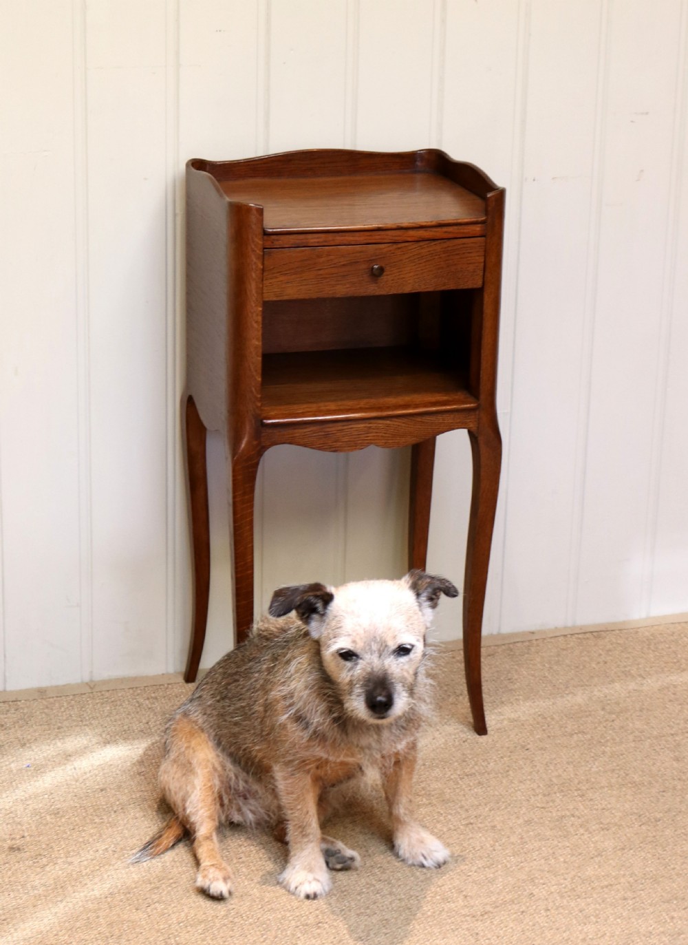 French Oak Bedside Cabinet View VIII