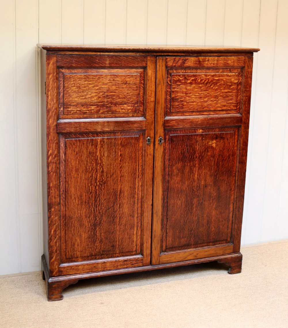 Oak Two Door Side Cabinet  View II