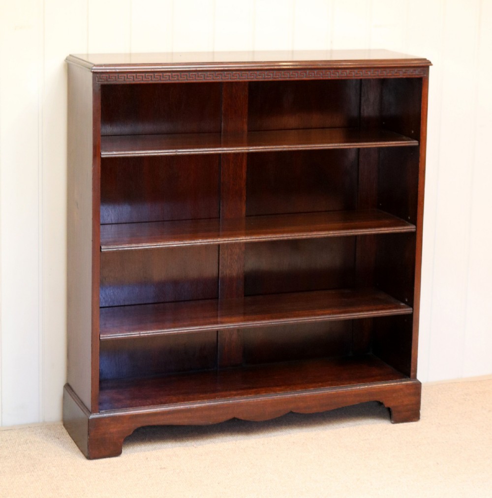 Mahogany Open Bookcase View II