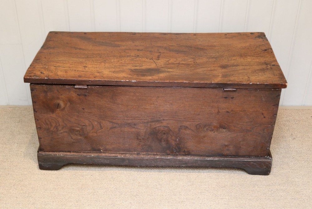 Georgian Rustic Elm Coffer View VIII