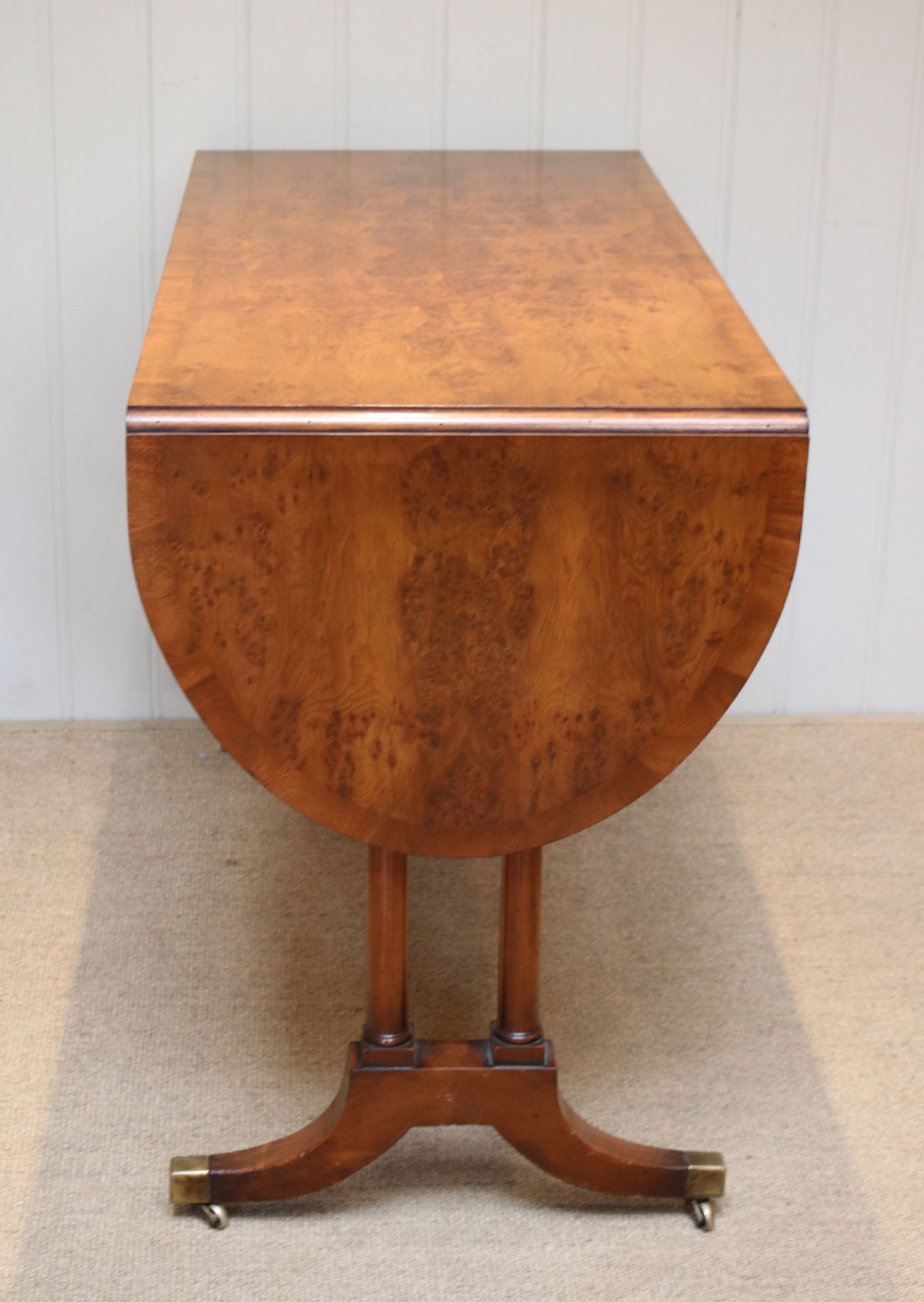 Figured Yew Wood Sofa Table  View IV