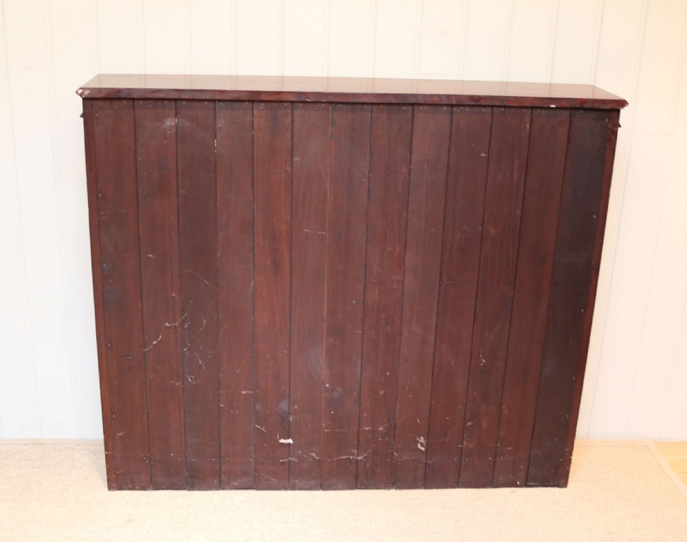 Late Victorian Mahogany Open Bookcase View IX
