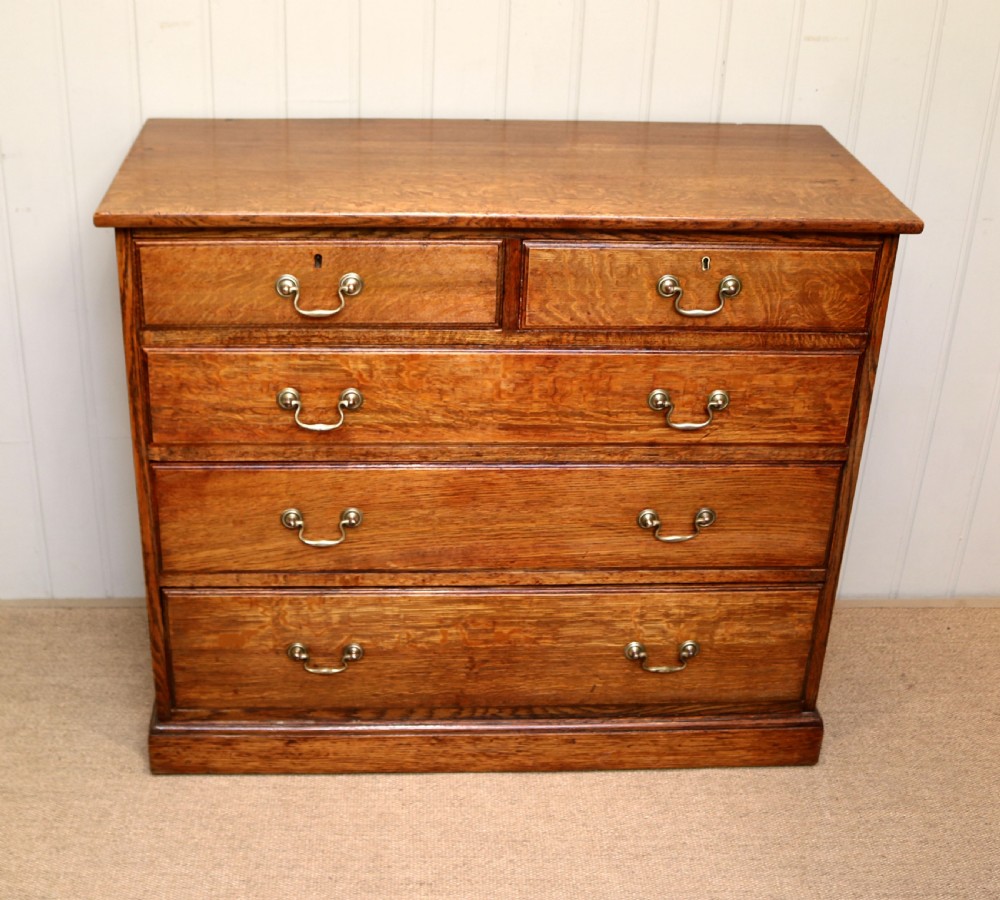 Solid Oak Chest Of Drawers