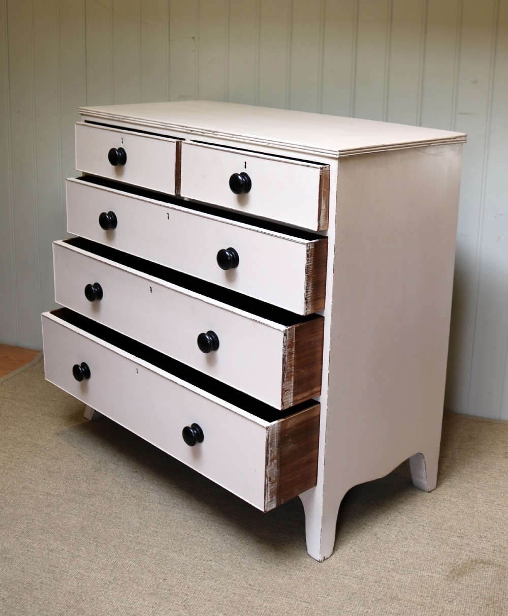 Early Victorian Painted Chest Of Drawers  View V