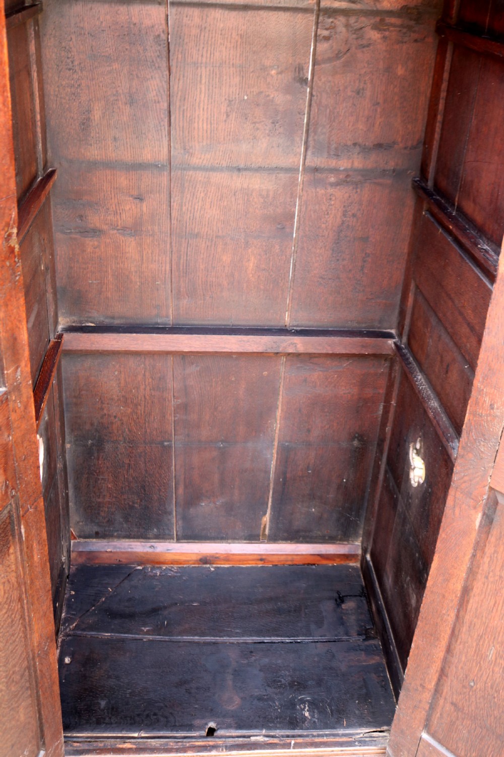 French Rustic Solid Oak Hall Cupboard View VI