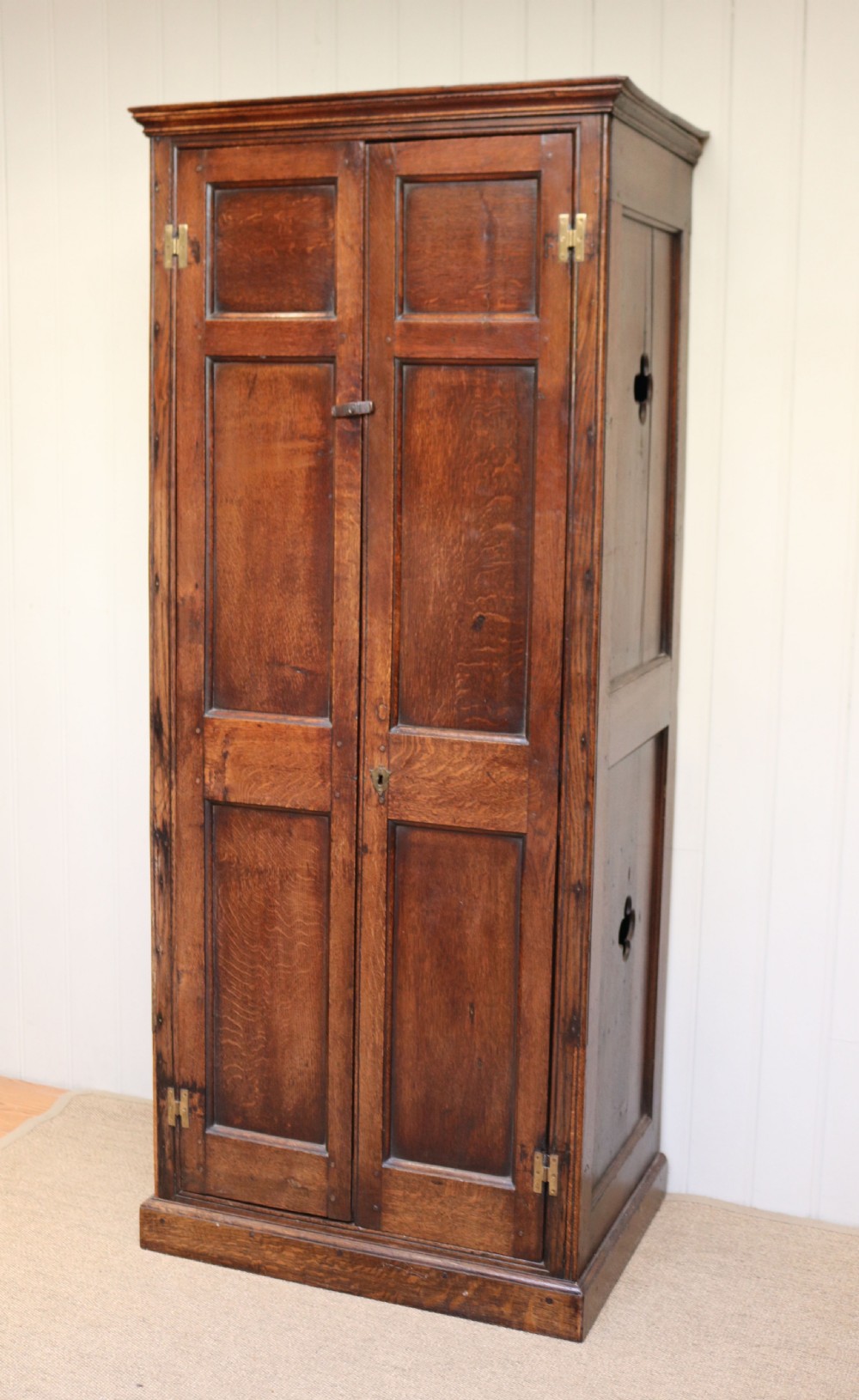 French Rustic Solid Oak Hall Cupboard View VII