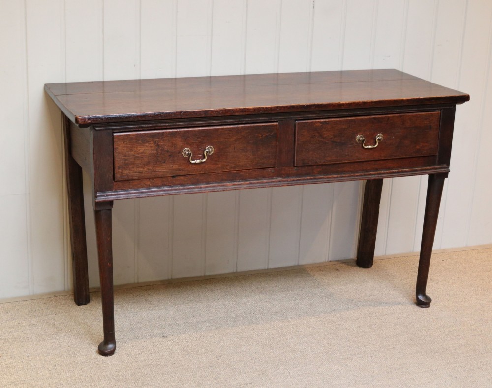Georgian Oak Side Serving Table View II