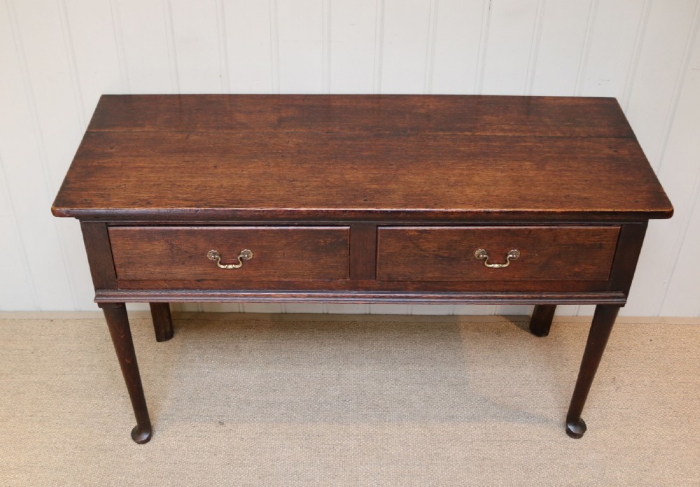 Georgian Oak Side Serving Table View III