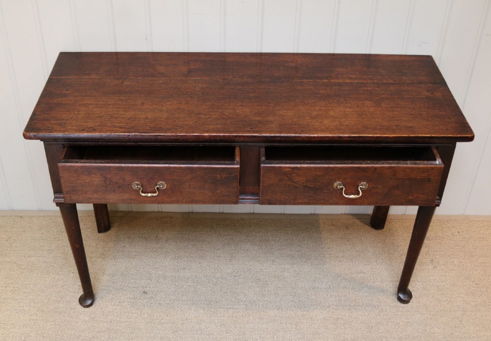 Georgian Oak Side Serving Table View IV