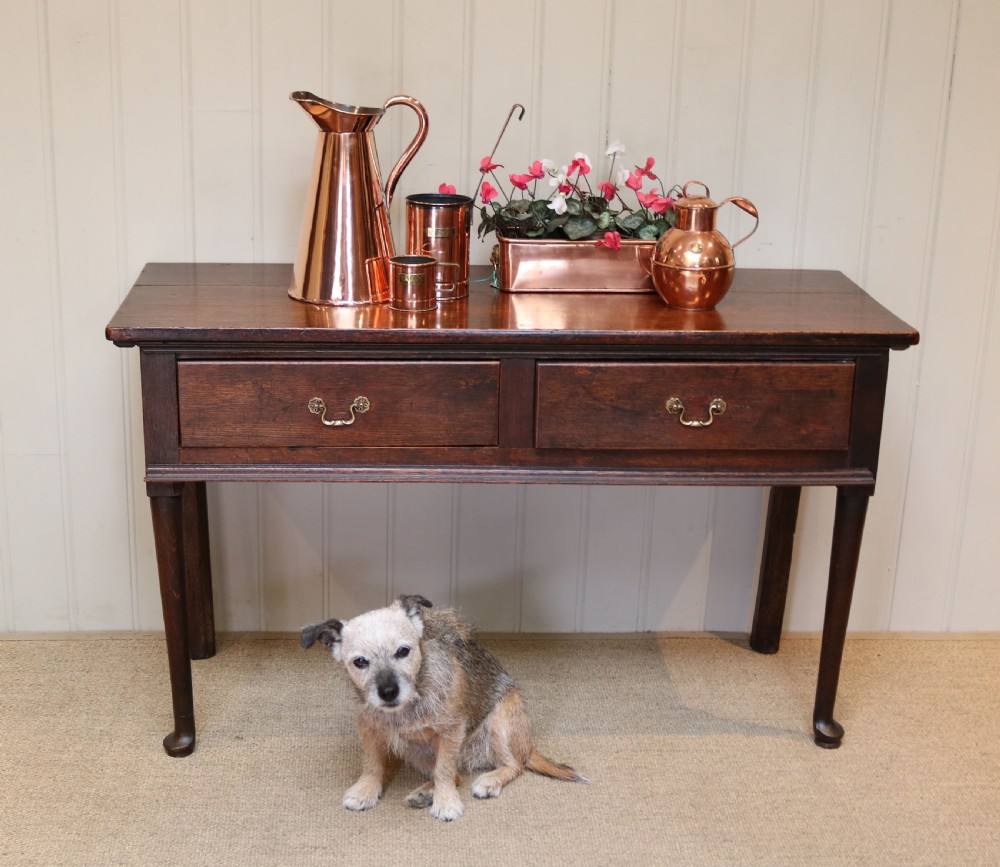 Georgian Oak Side Serving Table View V