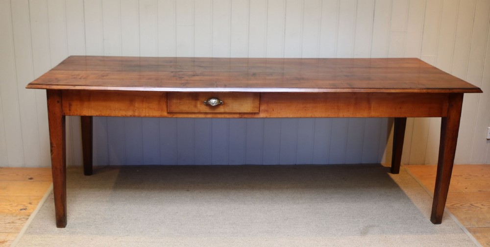 French Cherry Wood Farmhouse Table View V
