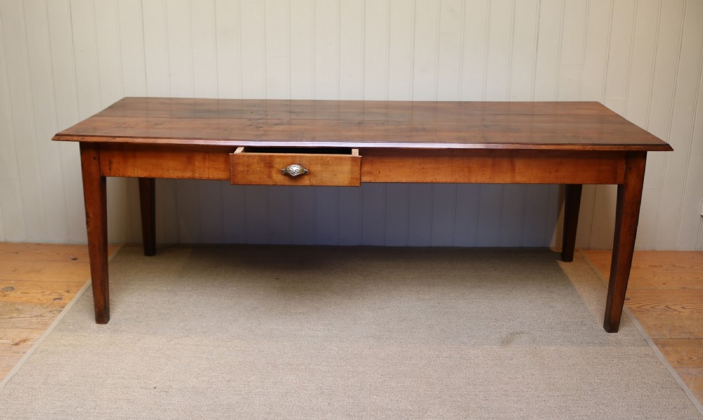 French Cherry Wood Farmhouse Table View VIII