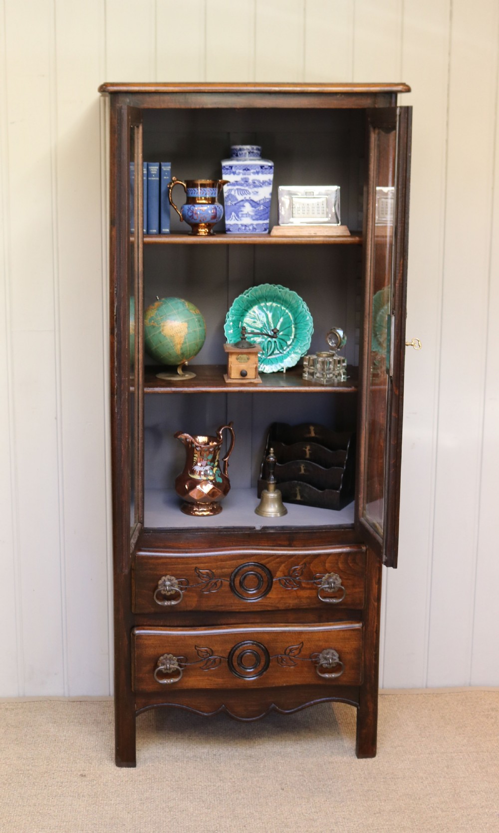 French Beech Display Cabinet View III