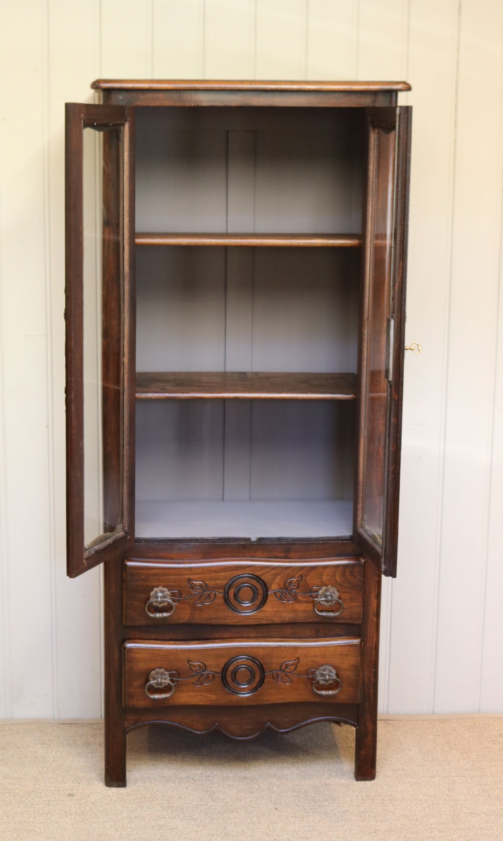 French Beech Display Cabinet View IV