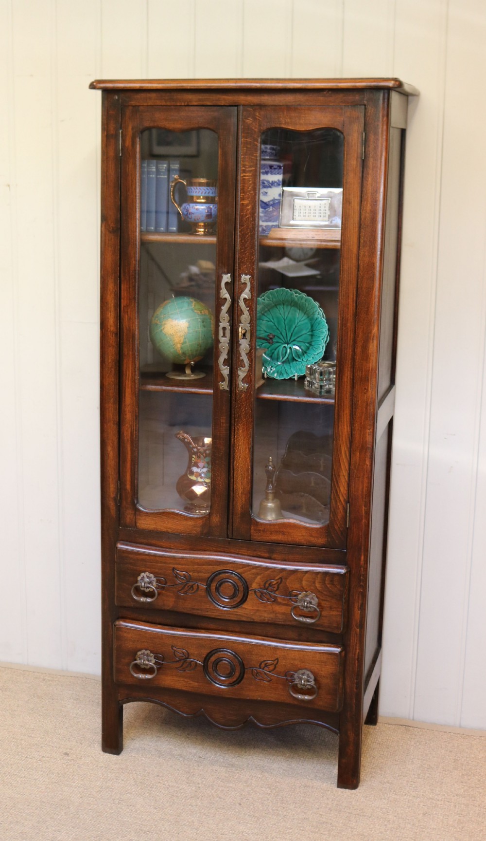 French Beech Display Cabinet View V