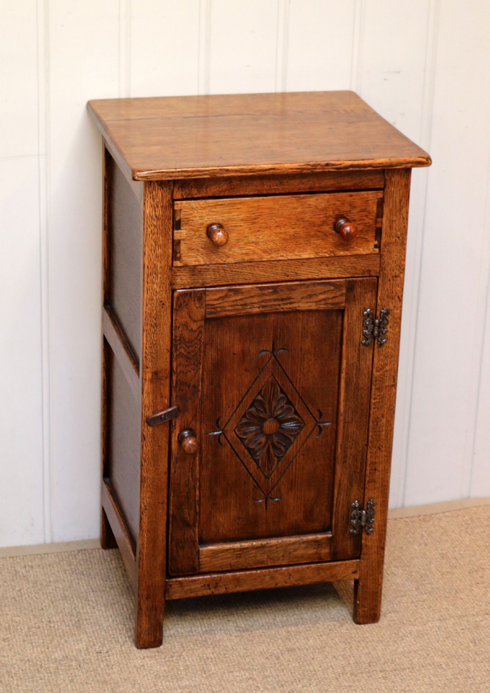 Oak Bedside Cabinet View II