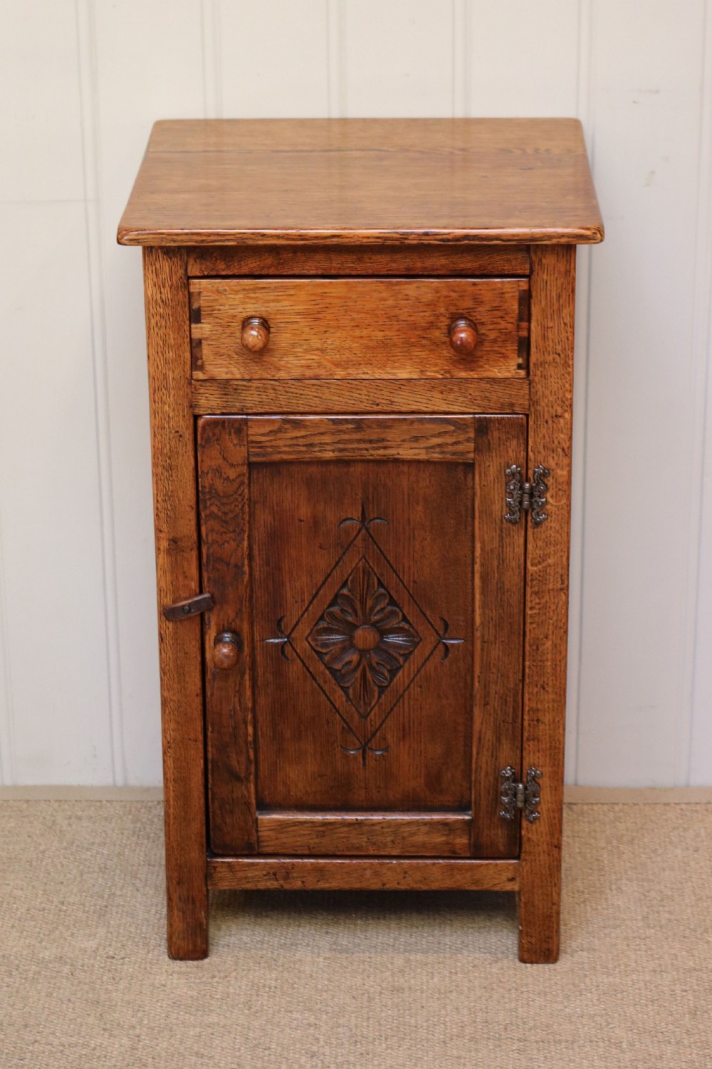 Oak Bedside Cabinet View III