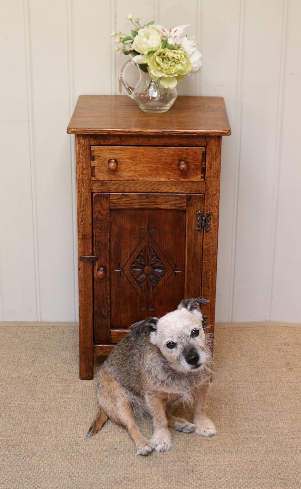 Oak Bedside Cabinet View VII