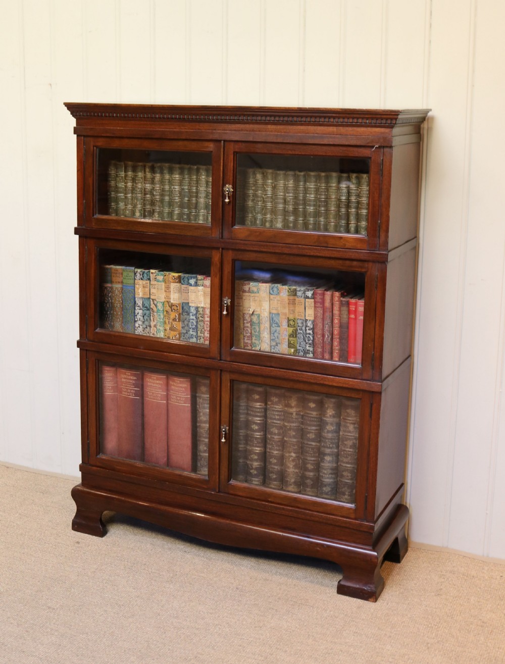 Mahogany Three Tier Bookcase View III