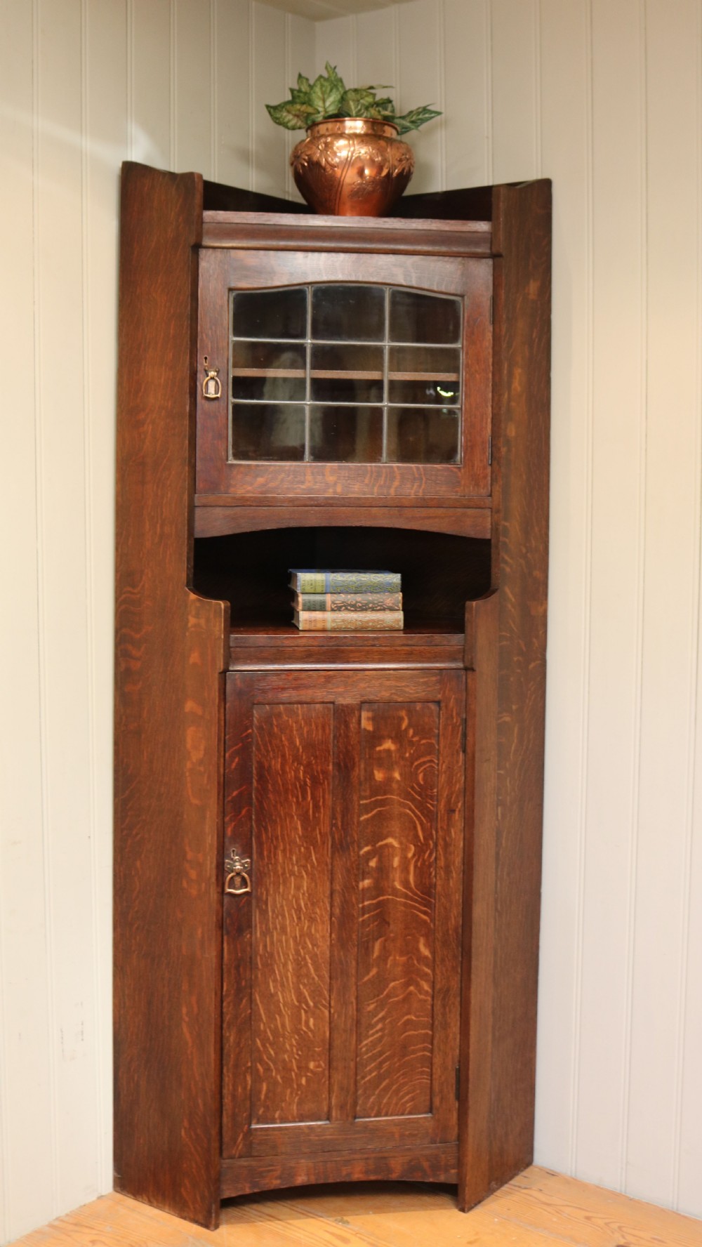 Arts And Crafts Corner Cabinet View II