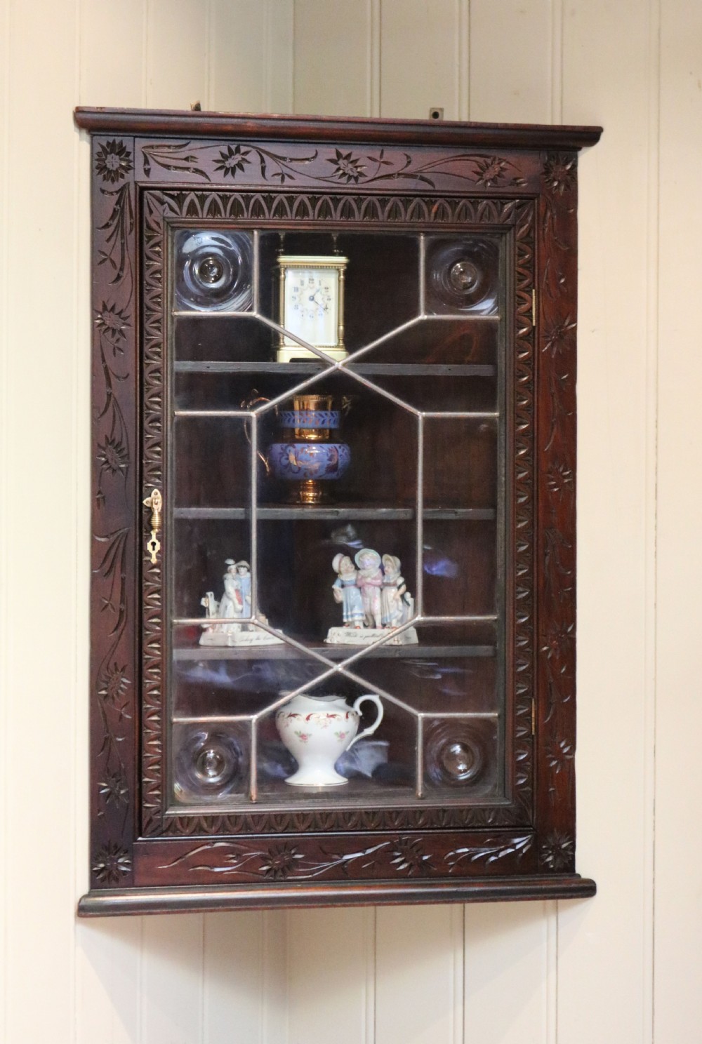 Beech Corner Wall Cabinet View III