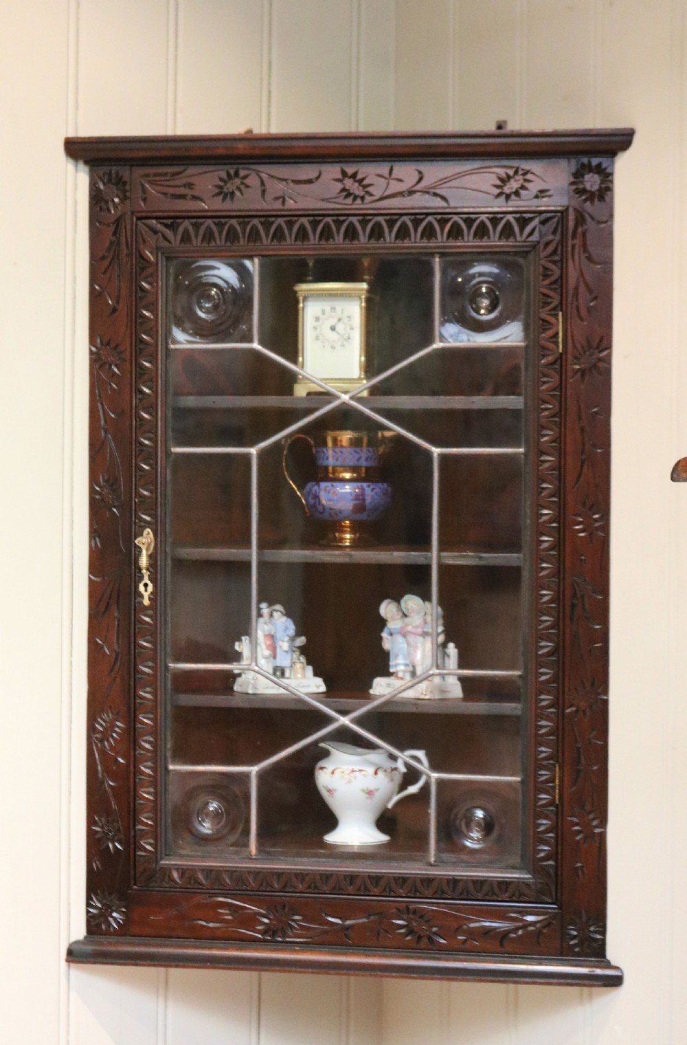 Beech Corner Wall Cabinet View VII