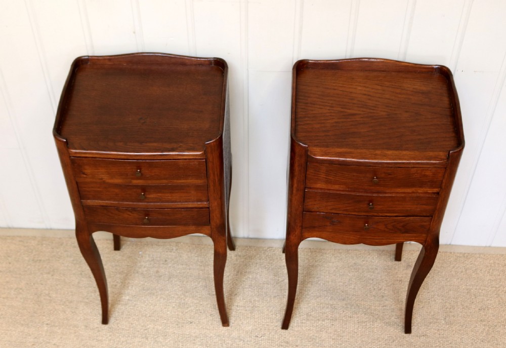 Pair Of French Oak Bedside Cabinets View IV