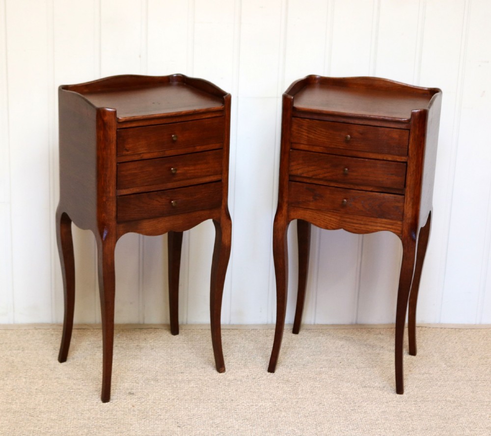 Pair Of French Oak Bedside Cabinets View VI