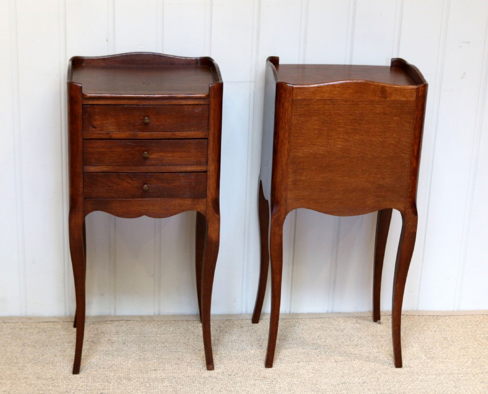 Pair Of French Oak Bedside Cabinets View VII