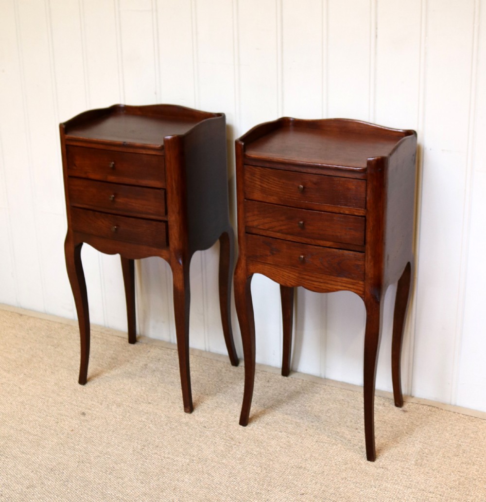 Pair Of French Oak Bedside Cabinets View VIII