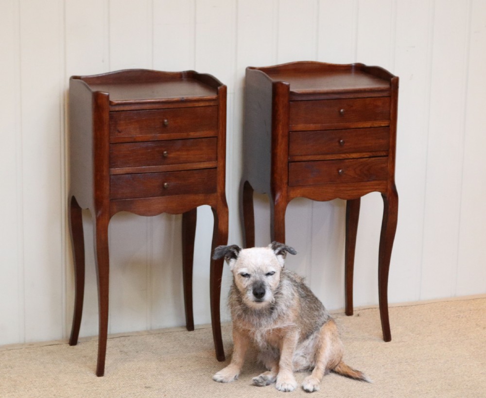 Pair Of French Oak Bedside Cabinets View IX