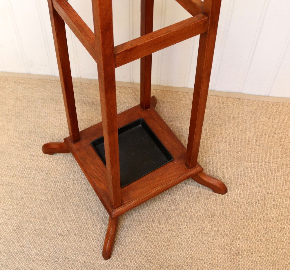 Oak Arts And Crafts Coat Stand View IV