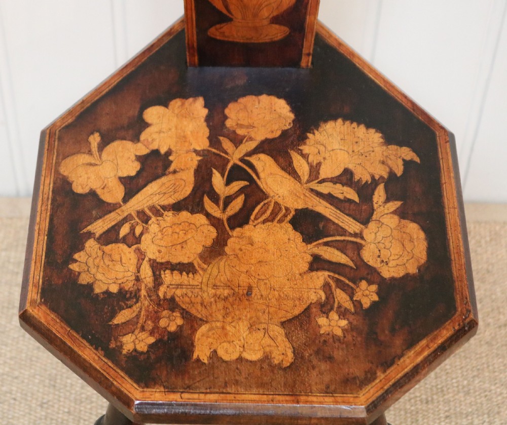 Ornate Pokerwork Spinning Chair View V