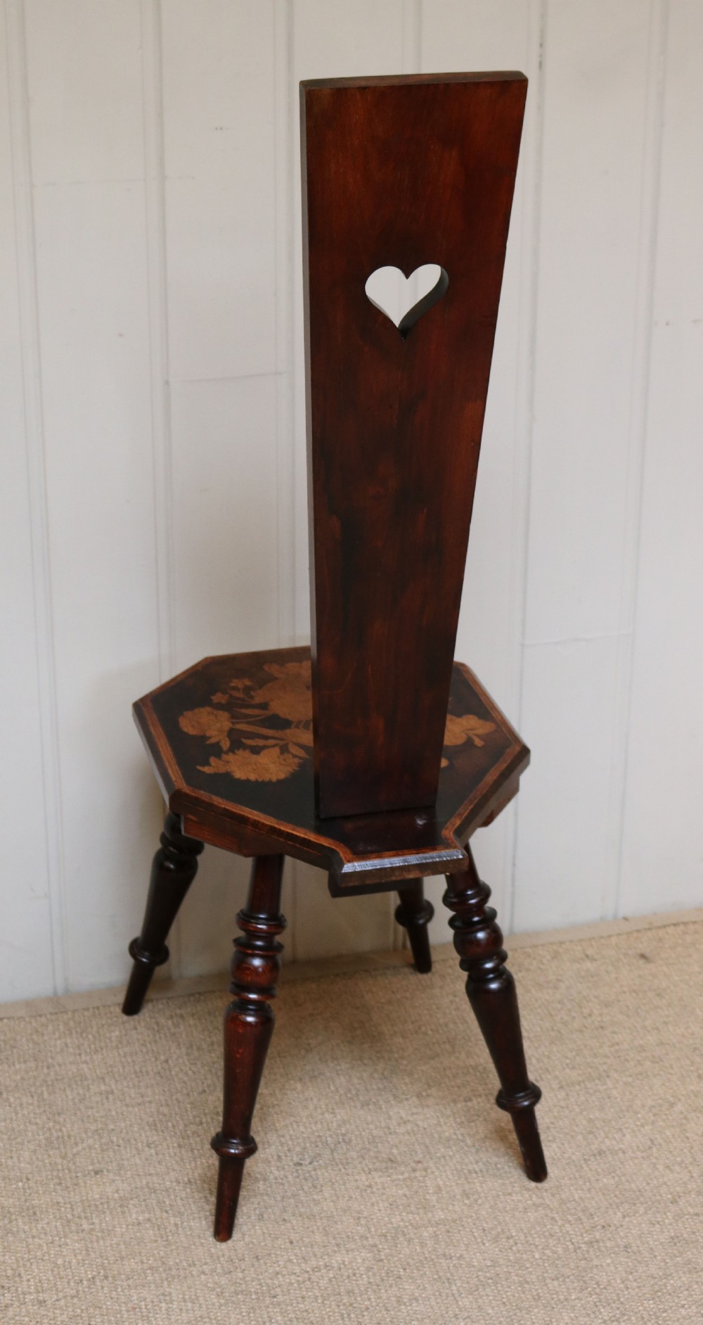 Ornate Pokerwork Spinning Chair View VII