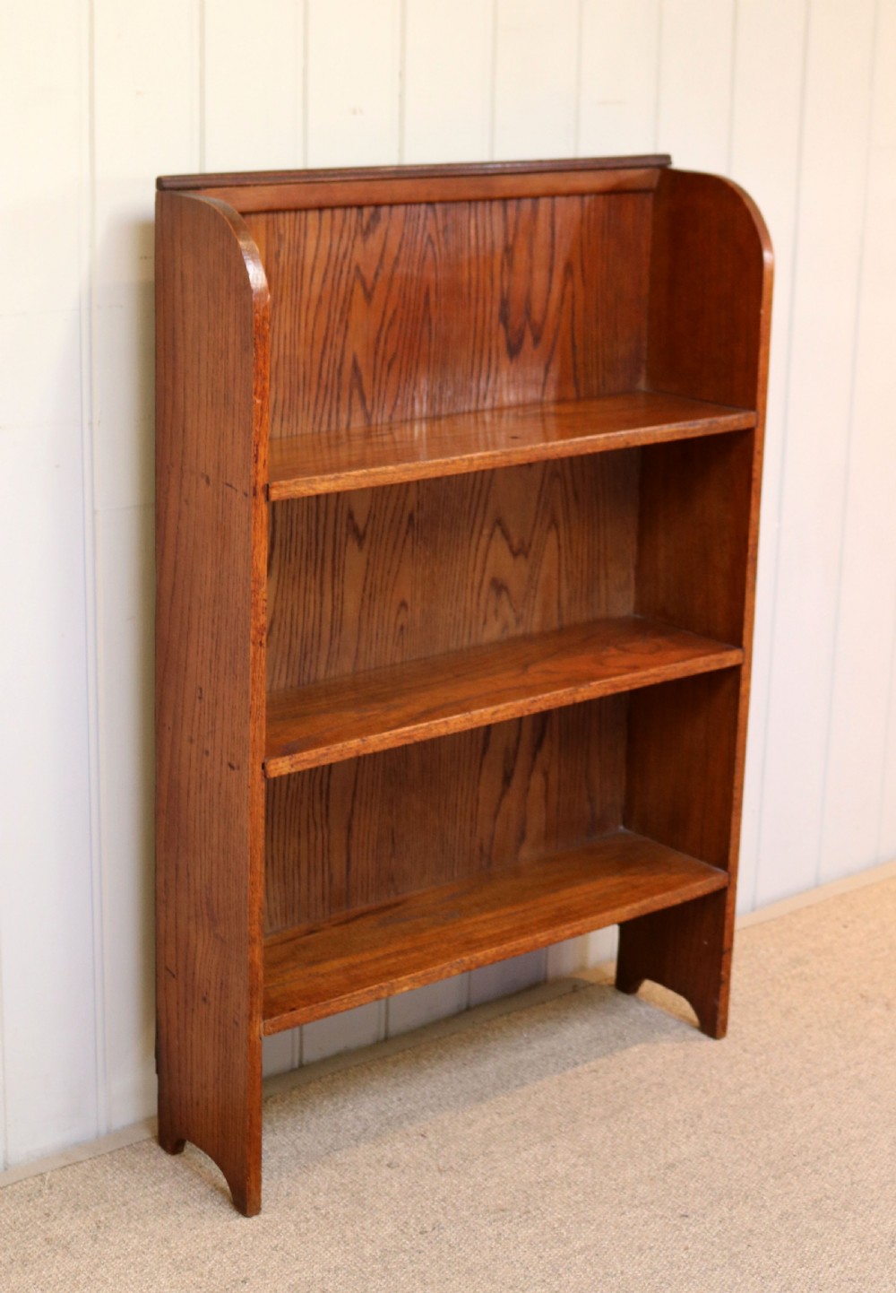 1920s Oak Open Bookcase View II