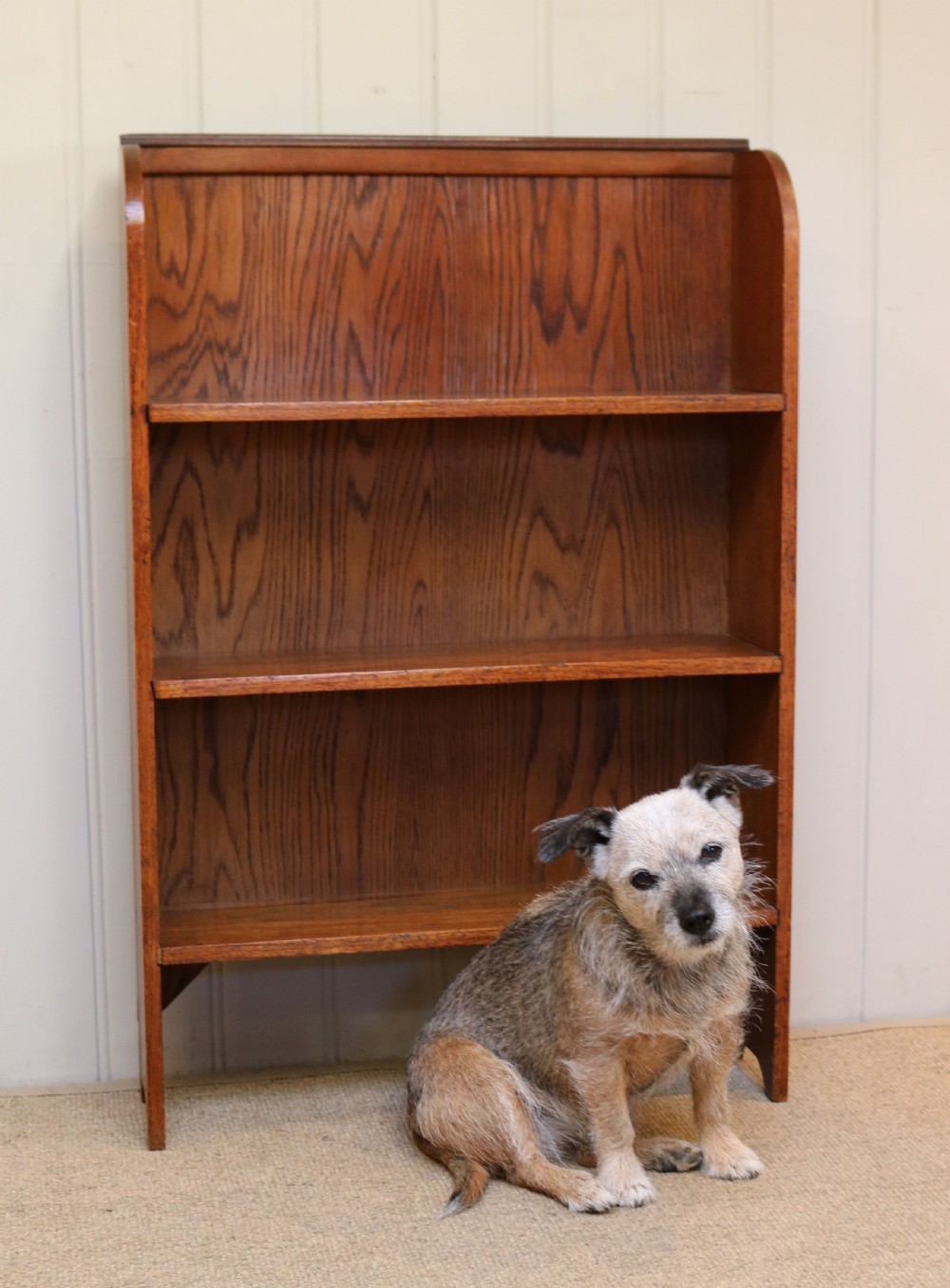 1920s Oak Open Bookcase View VIII