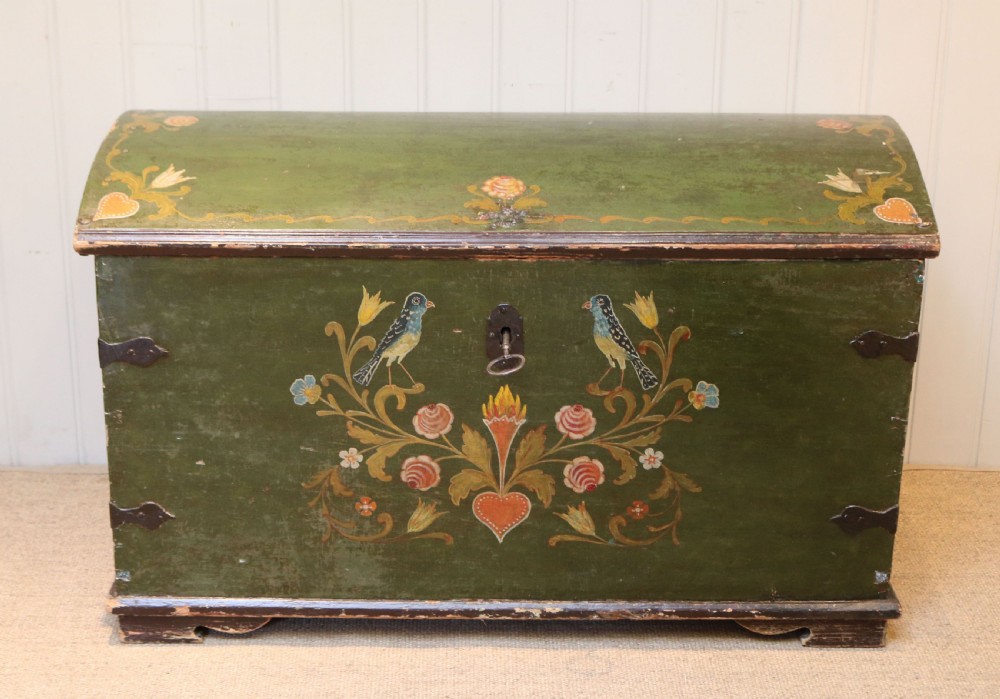 Swedish Painted Marriage Chest