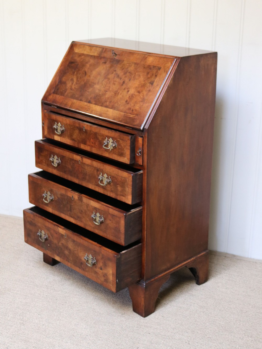 Small Proportioned Walnut Bureau View VIII
