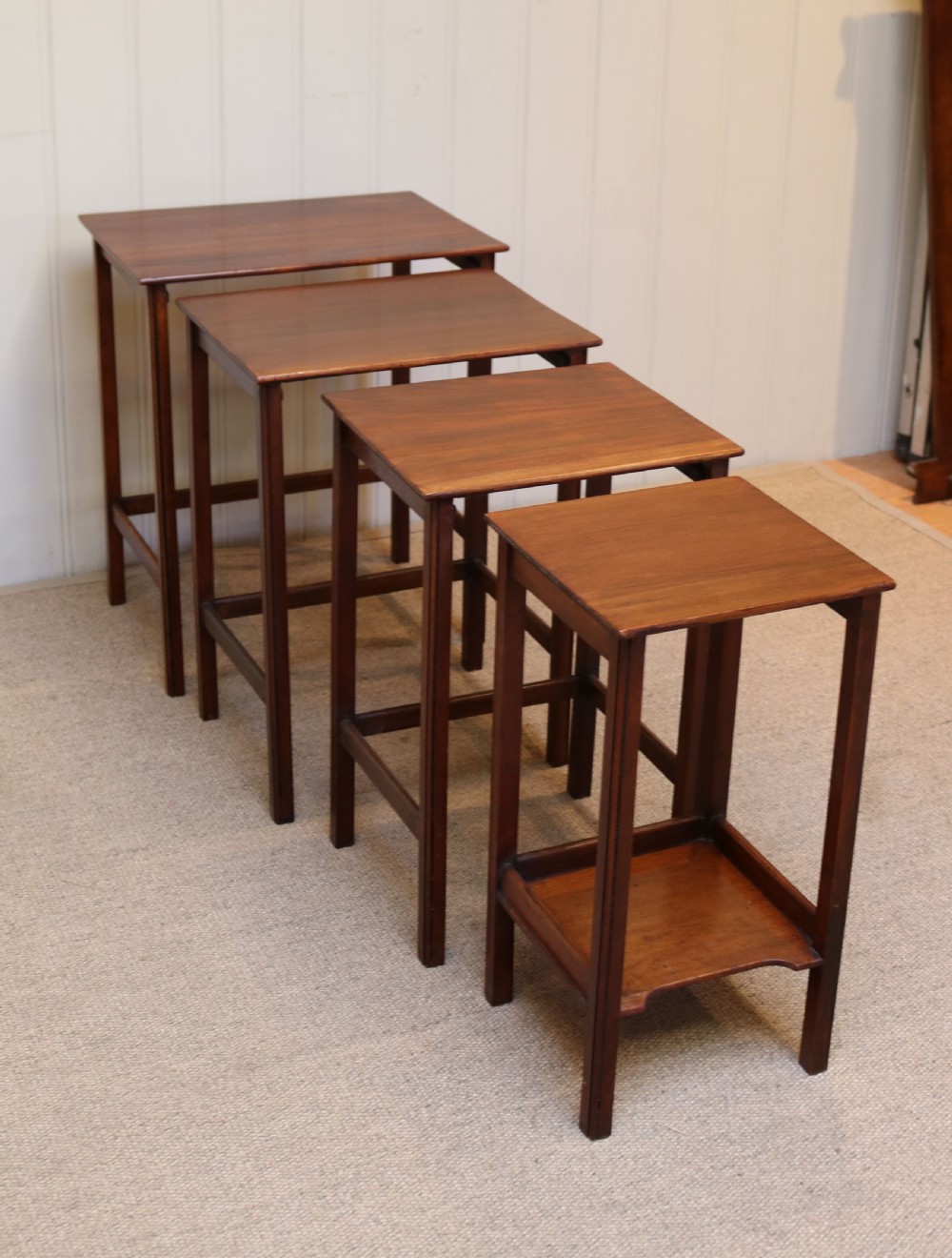 Mahogany Nest Of Four Tables View II