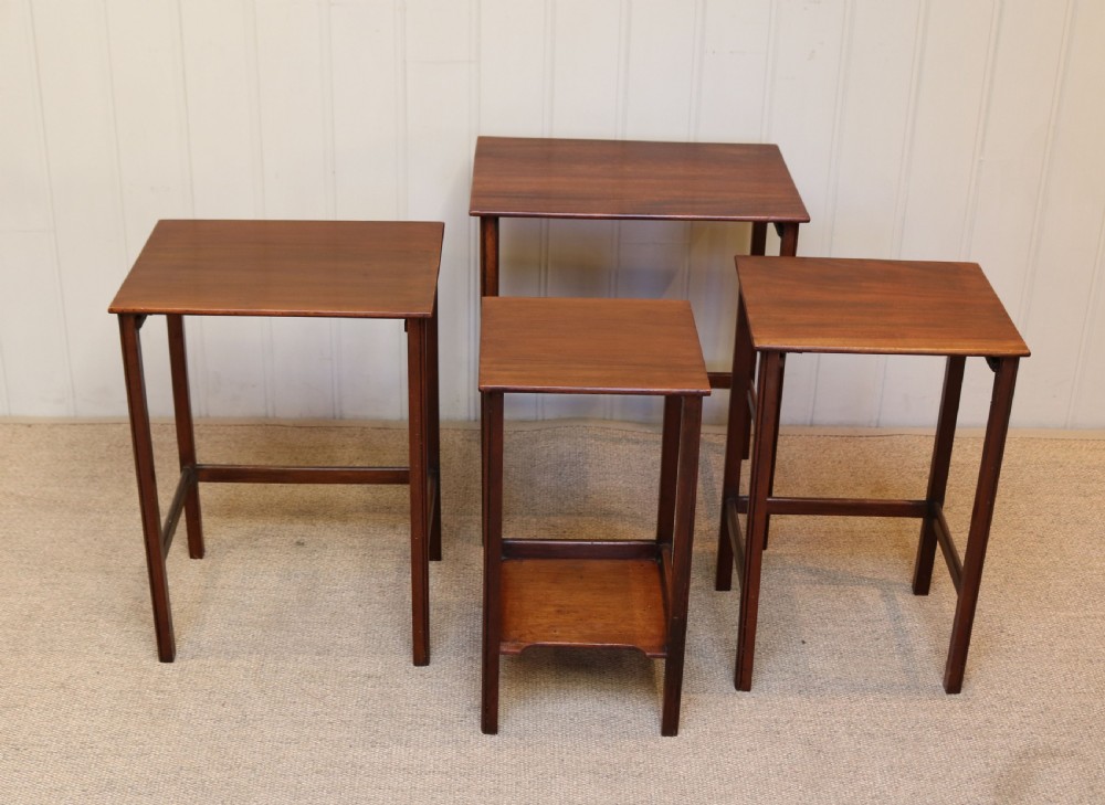 Mahogany Nest Of Four Tables View III