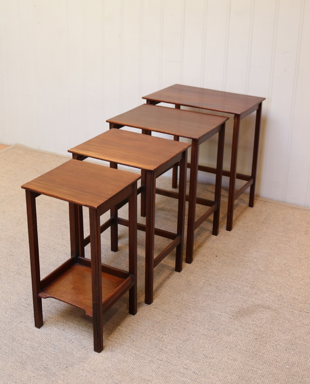 Mahogany Nest Of Four Tables View IV